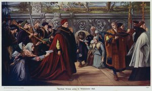 Cardeal Wolsey vai a Westminster Hall de John Gilbert