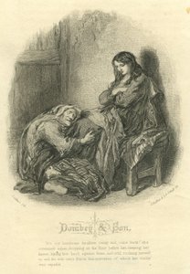 Dombey und Son: Alice Brown e sua mãe de John Gilbert