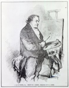 Joseph Mallord William Turner, gravado por WJ Linton, c.1837 (gravura) de John Gilbert
