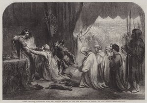 Rainha Philippa intercedendo com seu marido Edward III pelos Burgesses de Calais de John Gilbert