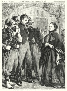 Os Soldados Franceses e a "Menina Inglesa" (gravura) de John Gilbert
