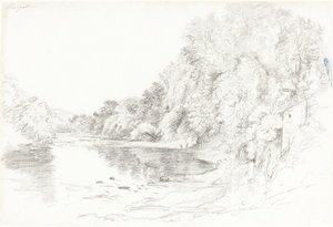 O rio em Llangollen de John Glover