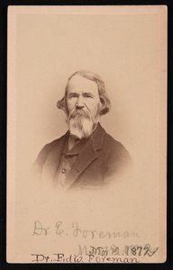 Retrato do Dr. Edward R. Foreman 1808-1885, 12 de março de 1872. de John Goldin