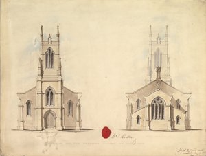 Projeto para a Igreja Proposta em Middlesborough, 1837