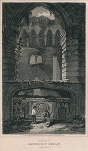 Interior do Lanercost Priory. Cumberland, 1814 de John Greig