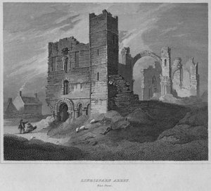Abadia de Lindisfarne. Frente Oeste, 1814 de John Greig