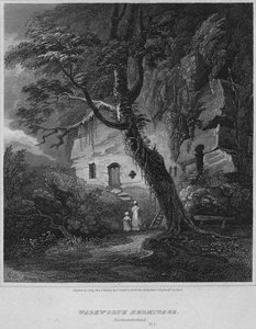 Eremitério de Warkworth, Northumberland, 1814