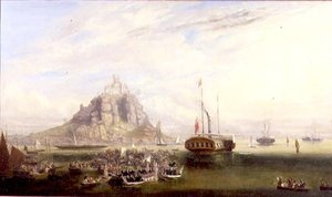 A partida da Rainha Vitória e do Príncipe Alberto do Monte de São Miguel de John Grenfell Moyle