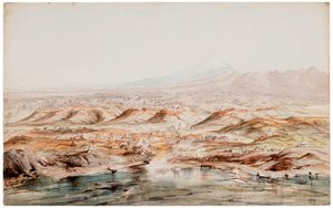 Aquarela de New Plymouth de John Gully