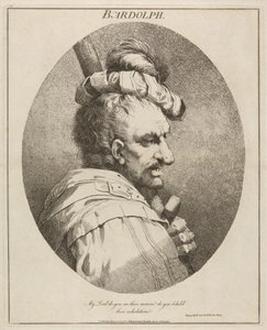 Bardolph, "Henrique IV", Parte II, Acto II, Cena IX de John Hamilton Mortimer