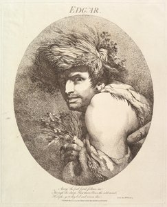 Edgar Doze Personagens de Shakespeare, 20 de maio de 1775. de John Hamilton Mortimer