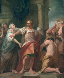 Edward o Confessor Tirando a sua Mãe dos Seus Efeitos, c.1763 (óleo sobre tela)
