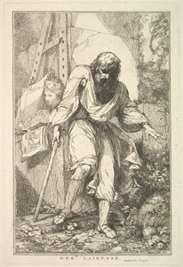 Gerard Lairesse de Fifteen Etchings Dedicado a Sir Joshua Reynolds, 8 de dezembro de 1778. de John Hamilton Mortimer