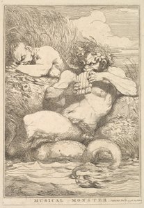 Monstro musical de Fifteen Etchings, dedicado a Sir Joshua Reynolds, 8 de dezembro de 1778. de John Hamilton Mortimer