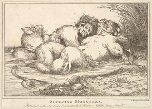 Monstros Adormecidos, 25 de janeiro de 1780. de John Hamilton Mortimer