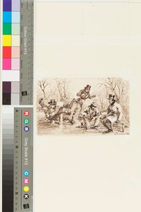 Patinação no Gelo, 6 de janeiro de 1847 (caneta e tinta no papel) de John Harden