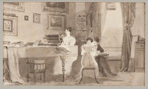 Cena interior, 1826 (wc no papel)