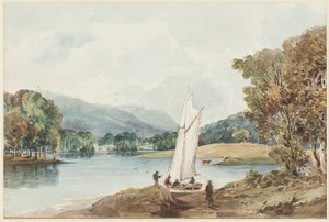 Lírio da Ilha do Vale, Lago Windermere, Lake District, Cumbria, 1827 (wc no papel)