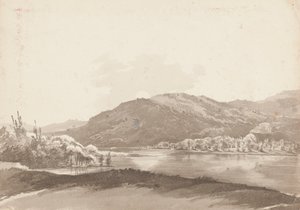 Chalé Grecian do Sr. Curwen, Lago Windermere (wc no papel) de John Harden