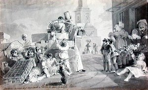 Alguns Artistas Inquietos são responsáveis por (caneta e tinta e lavagem em papel) de John Harden