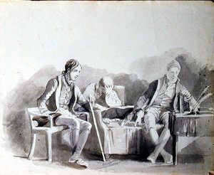 Perturbação (tinta sobre papel) de John Harden