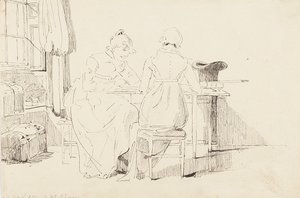 Esperando em Whitehaven, 1811 de John Harden