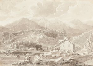 Waterhead, Lago Windermere (wc no papel) de John Harden