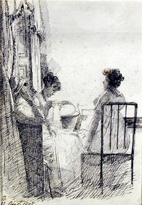 Mulheres Sentadas junto a uma Janela de John Harden