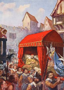 A chegada do Cardeal Richelieu a Lyon, ilustração da "História das Nações de Hutchinson de John Harris Valda