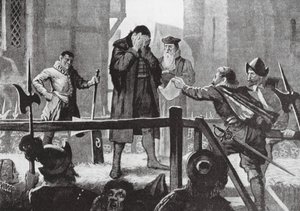 A recuperação de Griffenfeldt no andaime (litografia) de John Harris Valda