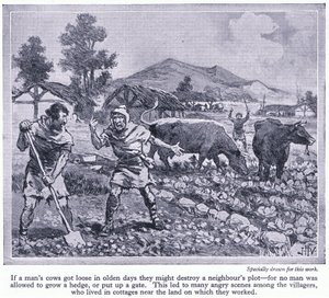 Nenhum homem tinha permissão para cultivar uma cerca ou colocar um portão. Isto levou a muitos argumentos entre os moradores, c.1950