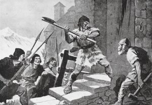 Revolta da população de Appenzell e St Gall (litografia) de John Harris Valda