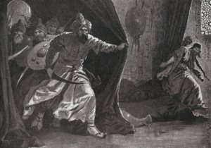 Revolta da Guarda Real em Damasco (litografia) de John Harris Valda