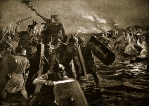 O ataque romano a Anglesey de John Harris Valda