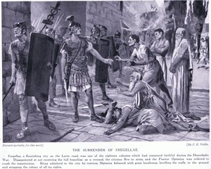 A rendição de Fregellae de John Harris Valda