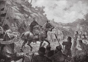 Marcha de Guilherme, o Conquistador, para o País de Gales de John Harris Valda