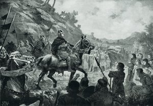 Guilherme, os Conquistadores, marcham para o País de Gales de John Harris Valda