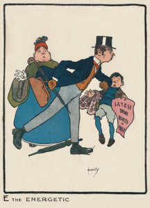 E o Energético - J. Hassall - desenho, 1903 de John Hassall