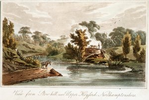 Canal de Grand Junction de Stow Hill, perto de Upper Heyford, Northamptonshire, 1819