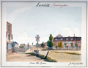 Vista de Kennington, Lambeth, Londres, 1825 de John Hassell