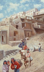Pueblo Village, 1900 de John Hauser