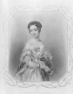 Elizabeth Wellesley, Duquesa de Wellington, gravada por William e Francis Holl