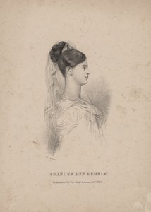 Frances Ann Kemble, lito de Childs und Inman de John Hayter