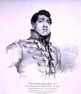 Tamehameha 2º: Sua Majestade o Rei das Ilhas Sandwich (litho)