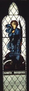 St. Margaret, da Igreja de São Pedro, Bramley, Yorkshire. de John Henry Dearle