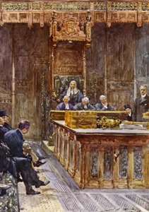O orador da Câmara dos Comuns (cor litho) de John Henry Frederick (after) Bacon