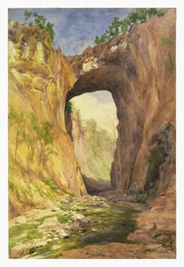 Ponte Natural, Virgínia, 1876 (wc e lápis sobre papel)