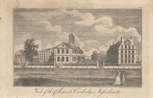 Vista das faculdades em Cambridge, Massachusetts