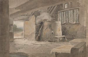 Estudo de um interior de casa de campo