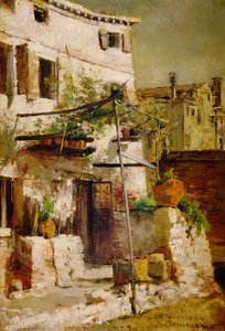 Uma cena veneziana, 1877 de John Henry Twachtman